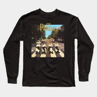 The Pandas "Abbey road" Long Sleeve T-Shirt